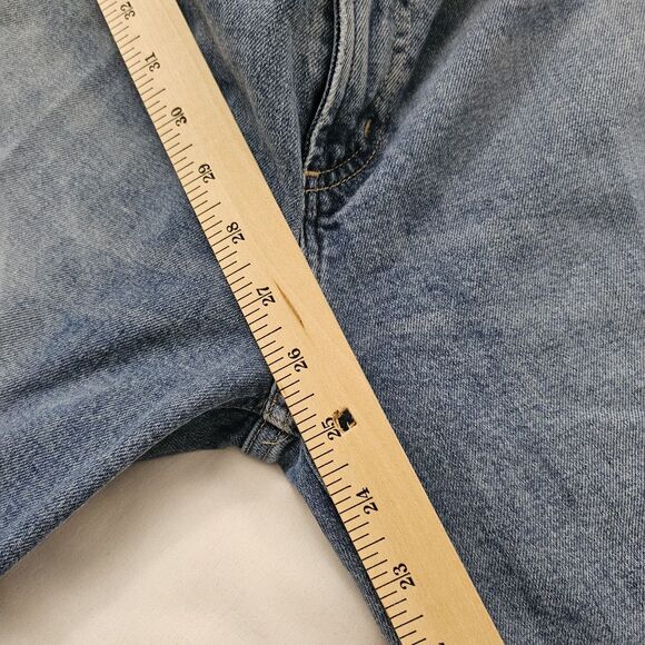 Citizens Of Humanity Jeans Womens 28 Blue Daphne Crop Denim High Rise Raw Hem - Picture 10 of 10